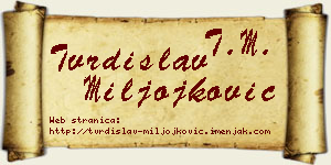 Tvrdislav Miljojković vizit kartica
